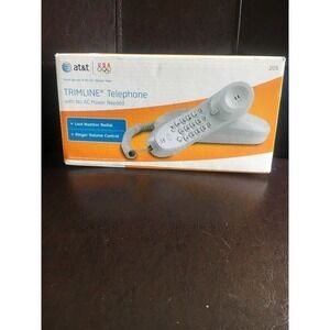 NEW AT&T TRIMLINE 205 Telephone Handset - White - FREE SHIPPING